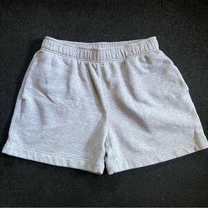 Mens Grey Fleece Summer Shorts sz L